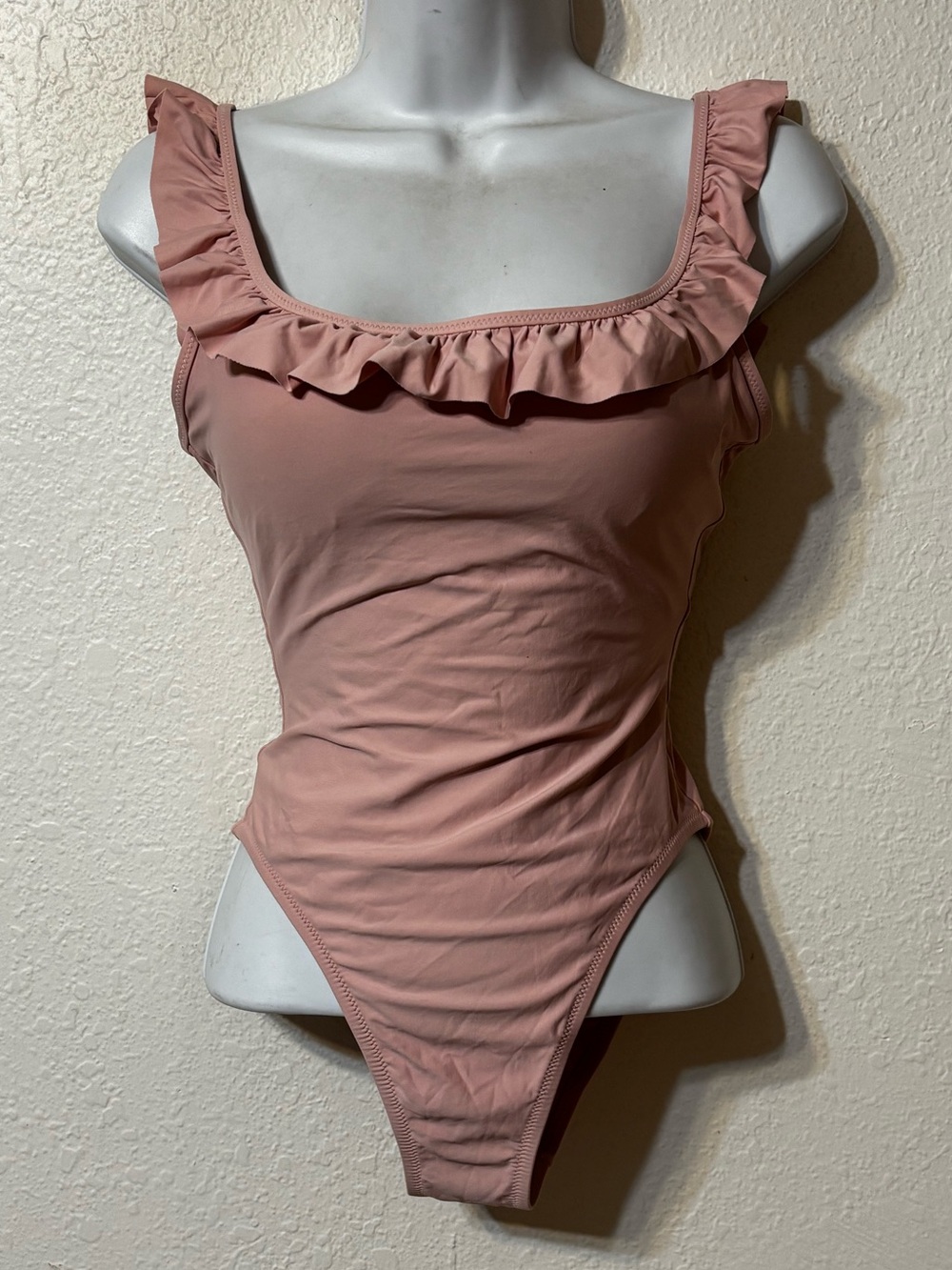 J. Crew Ruffle Scoop Neck One Piece Swimsuit Size 4